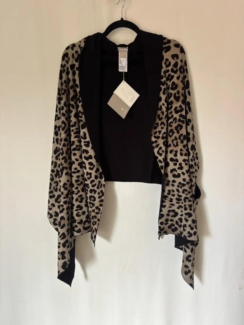 Chico's Reversible Travel Wrap Animal Print New Womens Shawl OS